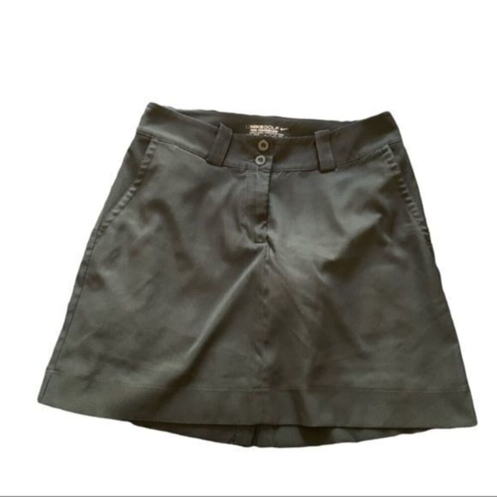 Women's Nike DRI-FIT Golf Tennis Skort Casual Shorts Black Size 2 EUC #7773